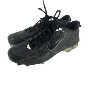Nike Shox Fuse 2 Metal Cleat Mens 13 Black 375764-006 MLB Baseball Football